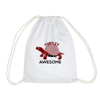 Turtley Awesome - Turnbeutel - Weiß - Vorne