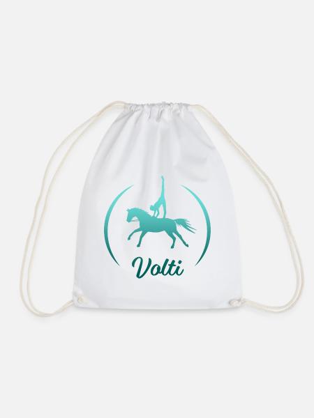 Volti Pferdesport Voltigieren by TinaShirts - Turnbeutel - Weiß