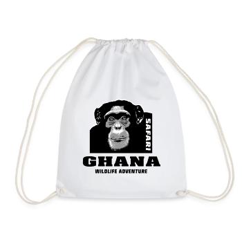 Ghana - Chimpanzés - Sac de sport léger - blanc - Devant
