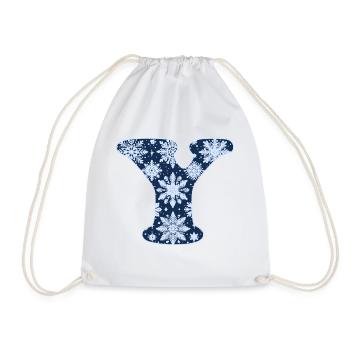 Lettre Y flocons de neige - Sac de sport léger - blanc - Devant