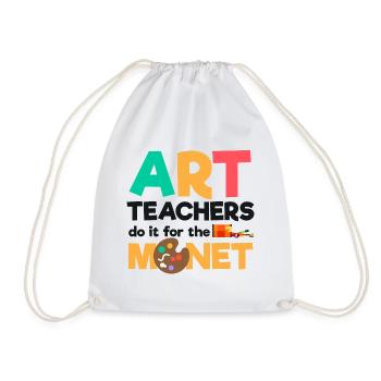 Les professeurs d'art le font pour le Monet | Artiste d'art - Sac de sport léger - blanc - Devant