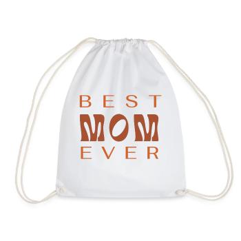 Best mom ever - Turnbeutel - Weiß - Vorne