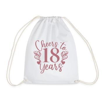 Vive le 18e anniversaire de 18 ans - Sac de sport léger - blanc - Devant