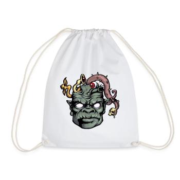 tête d'horreur - Sac de sport léger - blanc - Devant