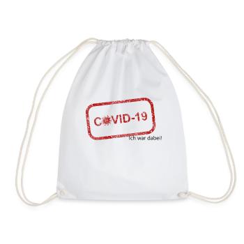 Covid 19 j’étais là ! Corona survit - Sac de sport léger - blanc - Devant