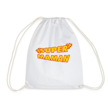Super Maman - Sac de sport léger - blanc - Devant