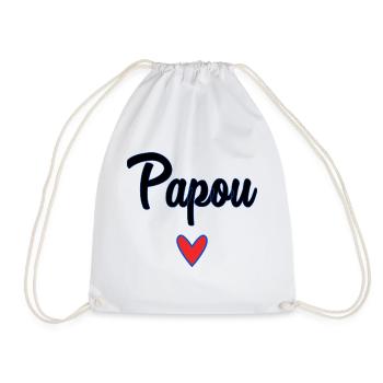 PAPUAN. DAD. FATHER'S DAY. HAPPY FATHER'S DAY - Drawstring Bag - white - Front