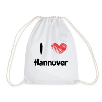 I love Hannover - Turnbeutel - Weiß - Vorne