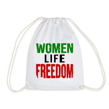Women life freedom iran - Turnbeutel - Weiß - Vorne