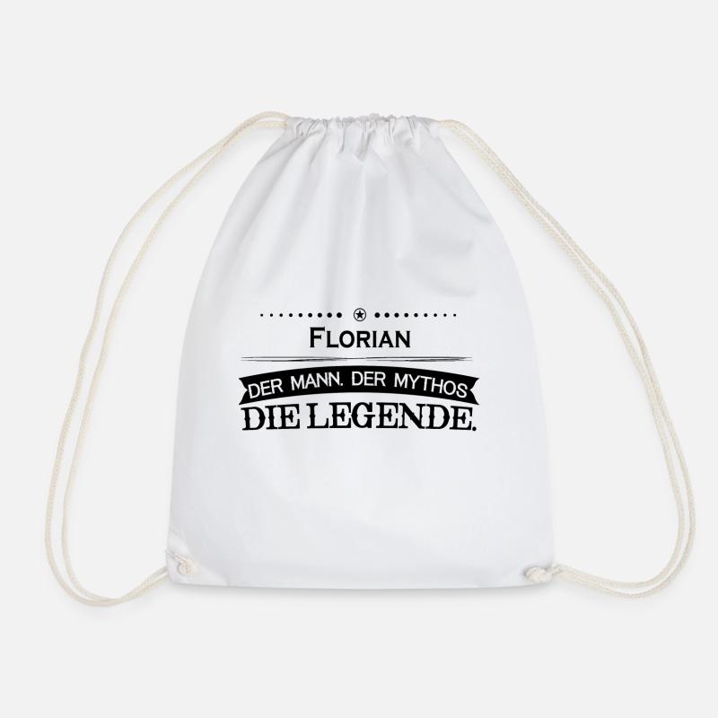 Mythos Legende Vorname Florian - Turnbeutel - Weiß
