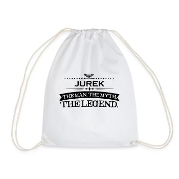 Mann mythos legende geschenk Jurek - Drawstring Bag - white - Front