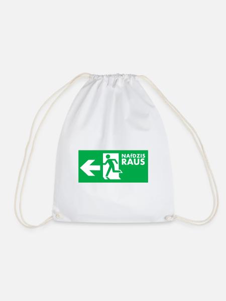NAfDZIS Raus - Turnbeutel - Weiß