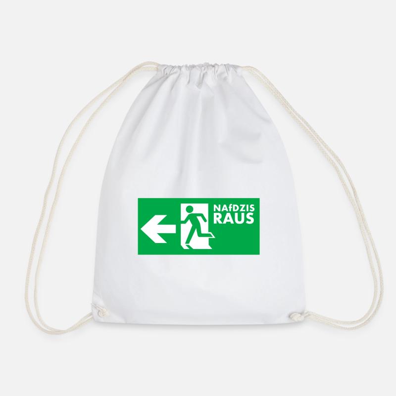 NAfDZIS Raus - Turnbeutel - Weiß