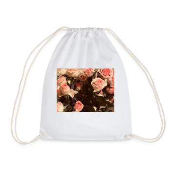 Frauen blumen - Turnbeutel - Weiß - Vorne
