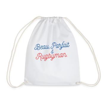 Beau cadeau Papa Parfait XV rugby - Sac de sport léger - blanc - Devant