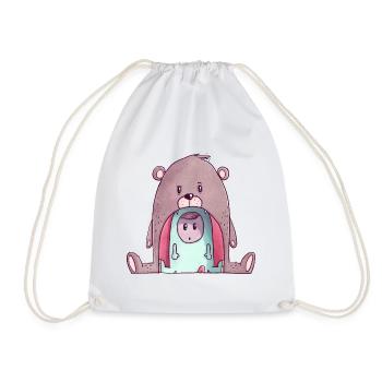 The Tiny Adventures - drôle d’ours - Sac de sport léger - blanc - Devant