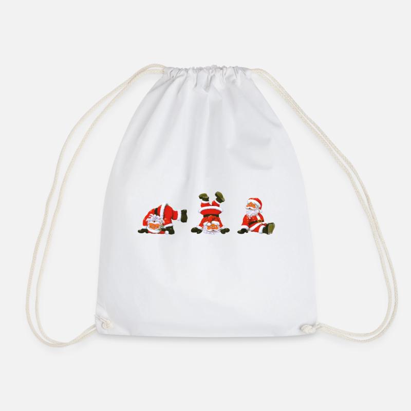Santas - Drawstring Bag - white