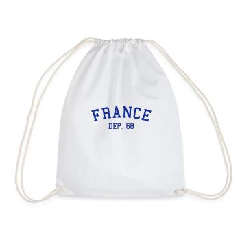 France Departement 68 Haut-Rhin - Turnbeutel - Weiß - Vorne