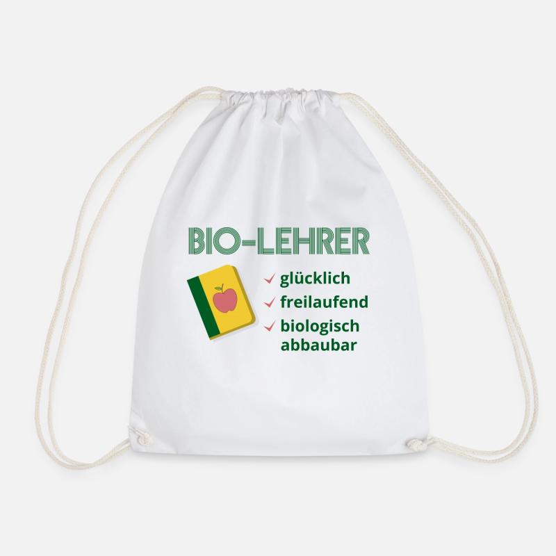 Biolehrer T-Shirt Lehrer Bio Lehrer - Turnbeutel - Weiß