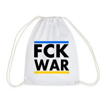 Fck war - Drawstring Bag - white - Front