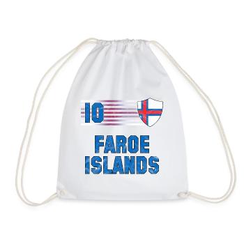 Équipe des îles Féroé de football - Sac de sport léger - blanc - Devant