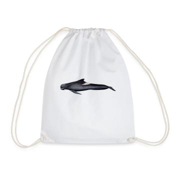 baleine pilote - baleine pilote - globicéphale noir - Sac de sport léger - blanc - Devant