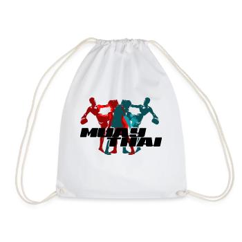 Muay Thai - Turnbeutel - Weiß - Vorne