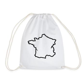 France symbole silhouette pays - Sac de sport léger - blanc - Devant
