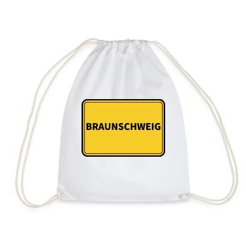 Brunswick Town Sign - Drawstring Bag - white - Front
