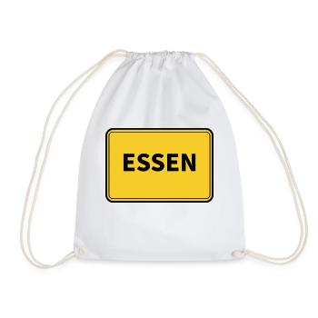 Essen Town Town Sign - Drawstring Bag - white - Front