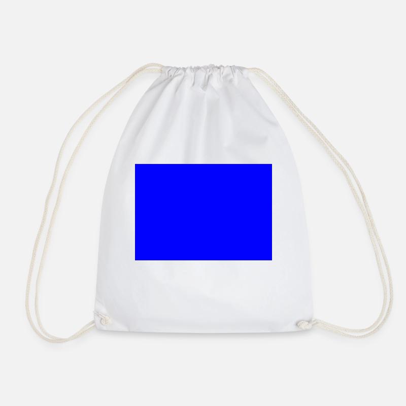blau - Turnbeutel - Weiß