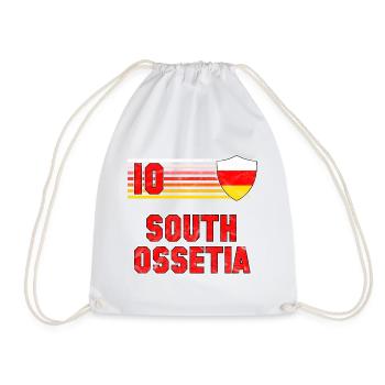 South Ossetia Football Team - Drawstring Bag - white - Front