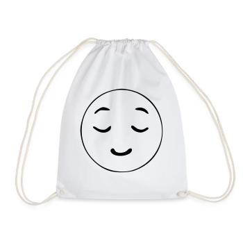 Emoji relaxed sketch black - Drawstring Bag - white - Front