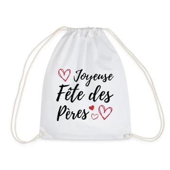 Joyeuse fête des pères - Sac de sport léger - blanc - Devant