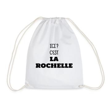 ICI C EST LA ROCHELLE - Sac de sport léger - blanc - Devant
