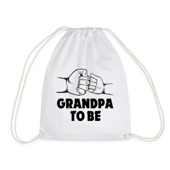 Grandpa To Be - Pregnancy Announcement - Drawstring Bag - white - Front