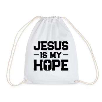 jesus hope - Drawstring Bag - white - Front