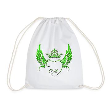 Angel-Wings-Angels-Wings-Little Angel-Wing-Fly - Drawstring Bag - white - Front