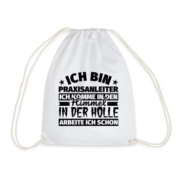 Praxisanleiter Geschenk lustig Himmel Hölle - Turnbeutel - Weiß - Vorne
