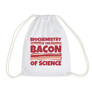 Biochemistry gift funny - Drawstring Bag - white - Front