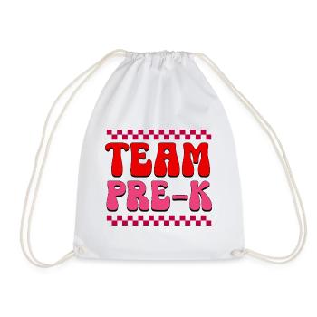 Pre-K Team - Pre Kindergarten Teacher - Drawstring Bag - white - Front