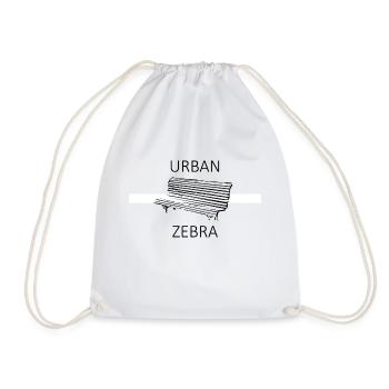 Urban Zebra - Drawstring Bag - white - Front