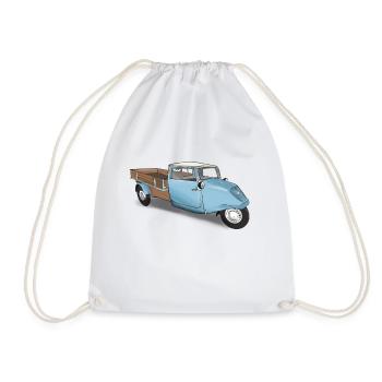 Oldtimer Tempo - Turnbeutel - Weiß - Vorne