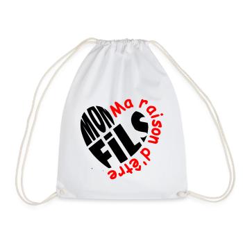 Mon fils ma raison d'être - Sac de sport léger - blanc - Devant
