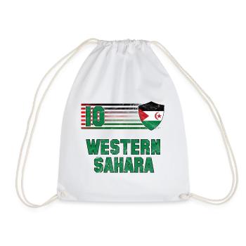 Équipe du Sahara occidental de football - Sac de sport léger - blanc - Devant