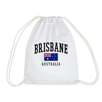 Brisbane - Drapeau de l’Australie - Sac de sport léger - blanc - Devant
