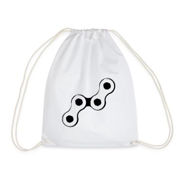 Fahrradkette Chaîne de vélo - Sac de sport léger - blanc - Devant