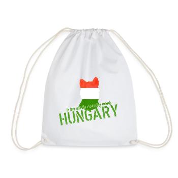 Hungary Jackal Fox - Drawstring Bag - white - Front