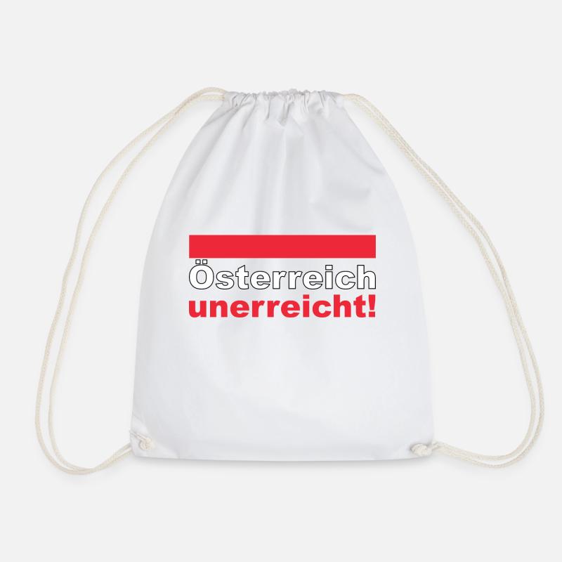 Österreich unerreicht! - Turnbeutel - Weiß
