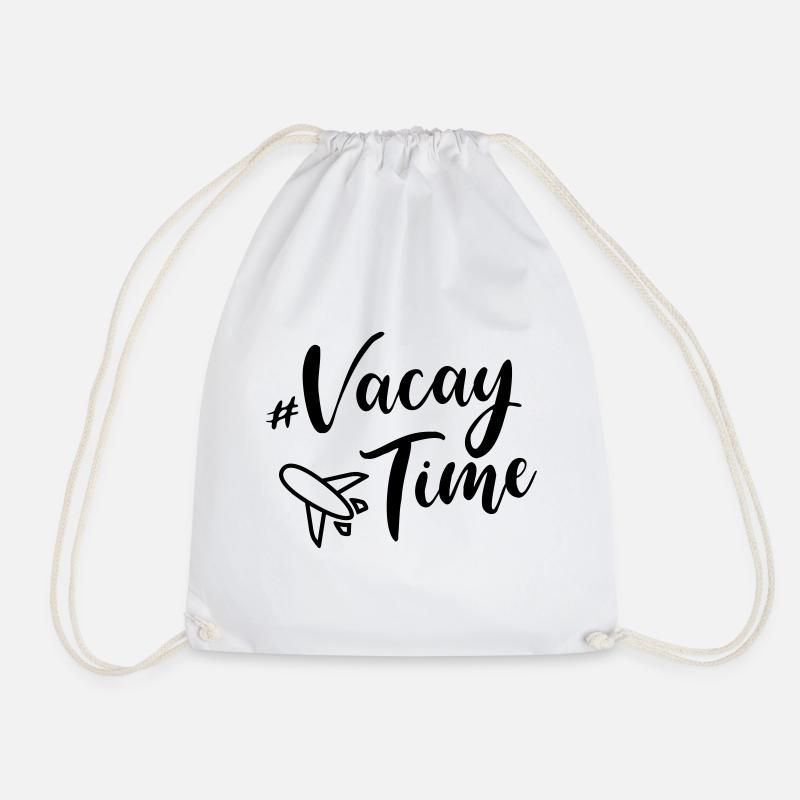 avion de vacances - Sac de sport léger - blanc